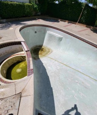 An old swimming pool